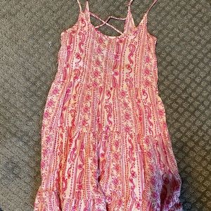 Boutique Pink Flowy Dress